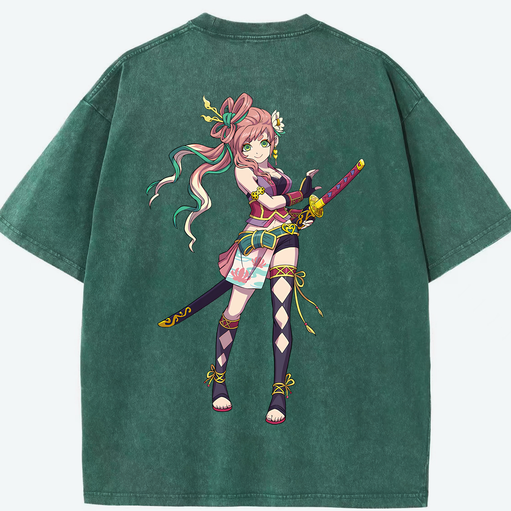 （画像用） 妖怪ウォッチ Yo-kai Watch 綿100% ヴィンテージ風 半袖Tシャツ（背面プリント）